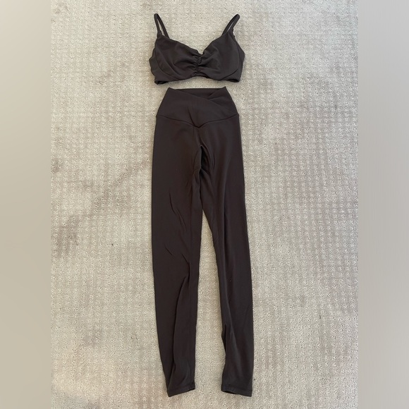 Buffbunny Collection Pants - BuffBunny Black High-Waist Leggings and Bra Set